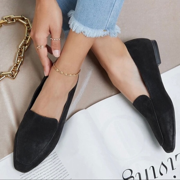 Shoes - Faux Nubuck Casual Flats 9